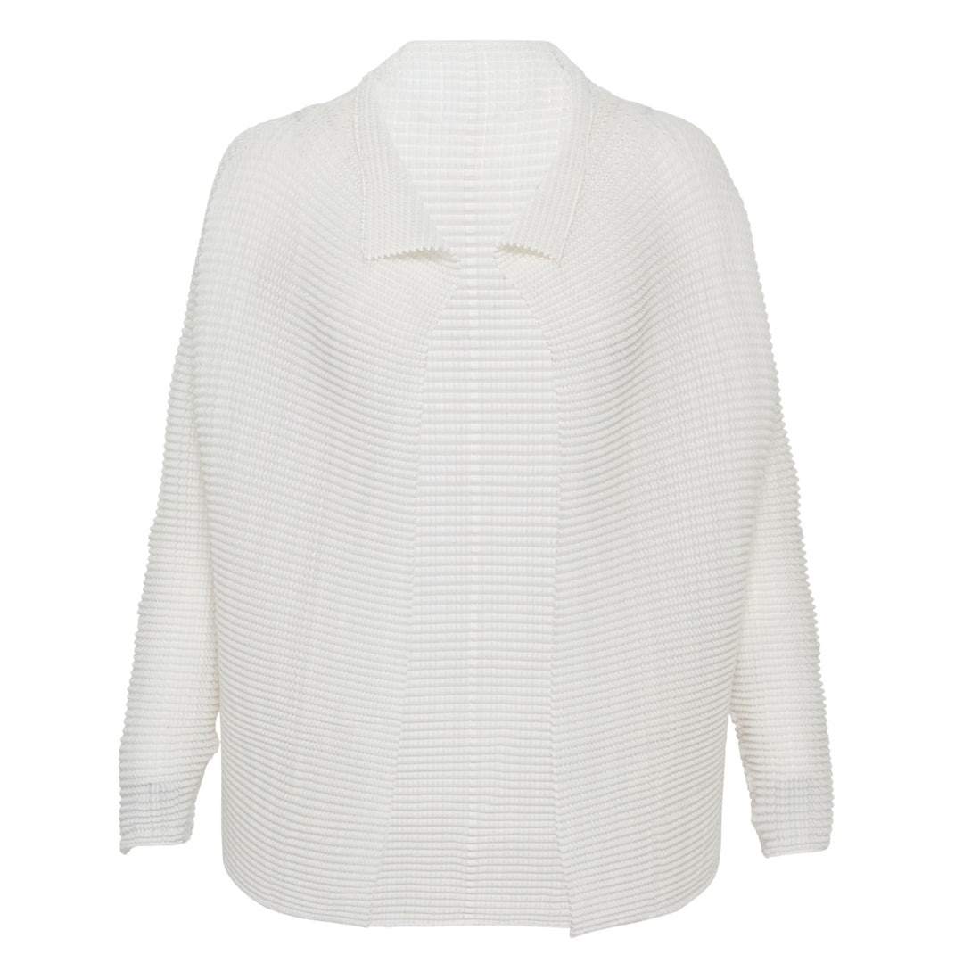 Wooly Pleats-48 Pleated Cardigan