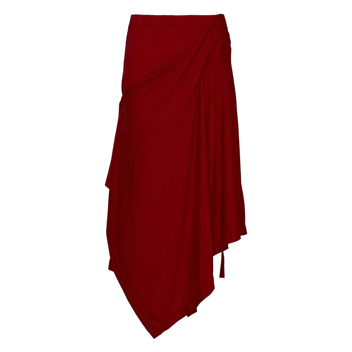 Wrapped Wool Jersey Skirts