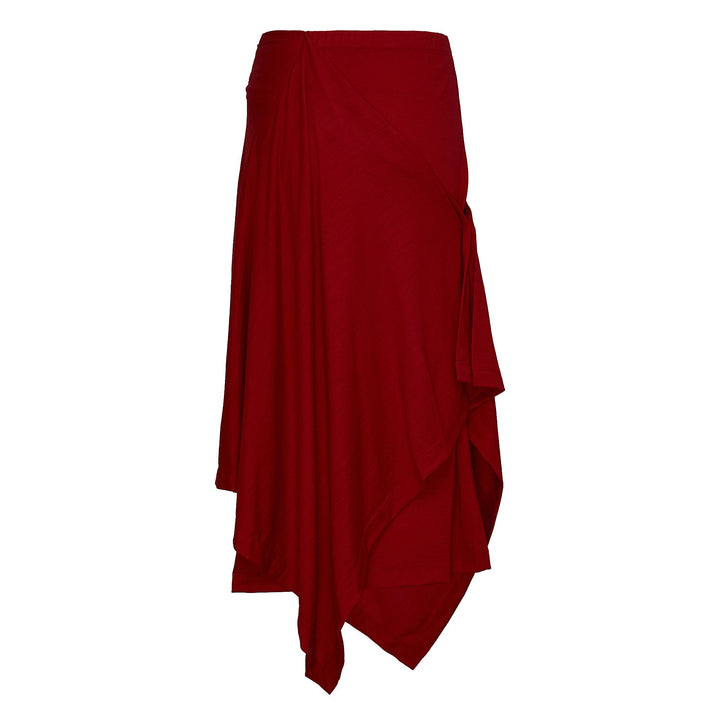 Wrapped Wool Jersey Skirts