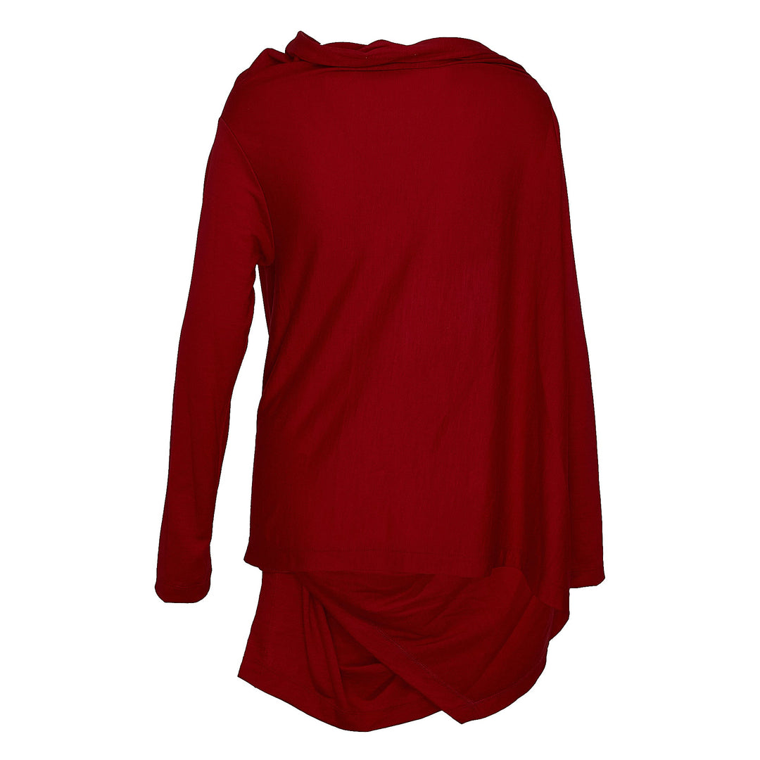 Wrapped Wool Jersey Knit Tops