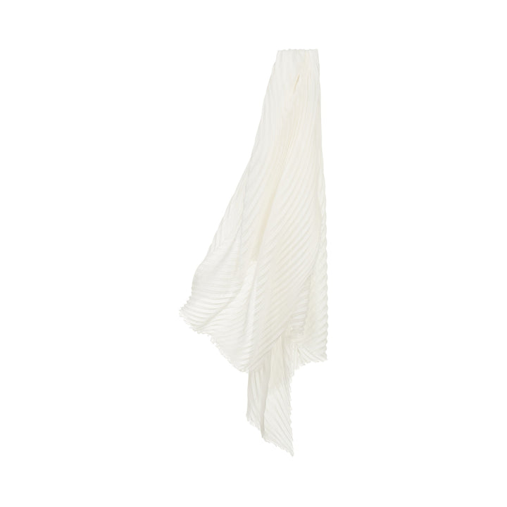 Silk Wool Pleats Stole Scarf