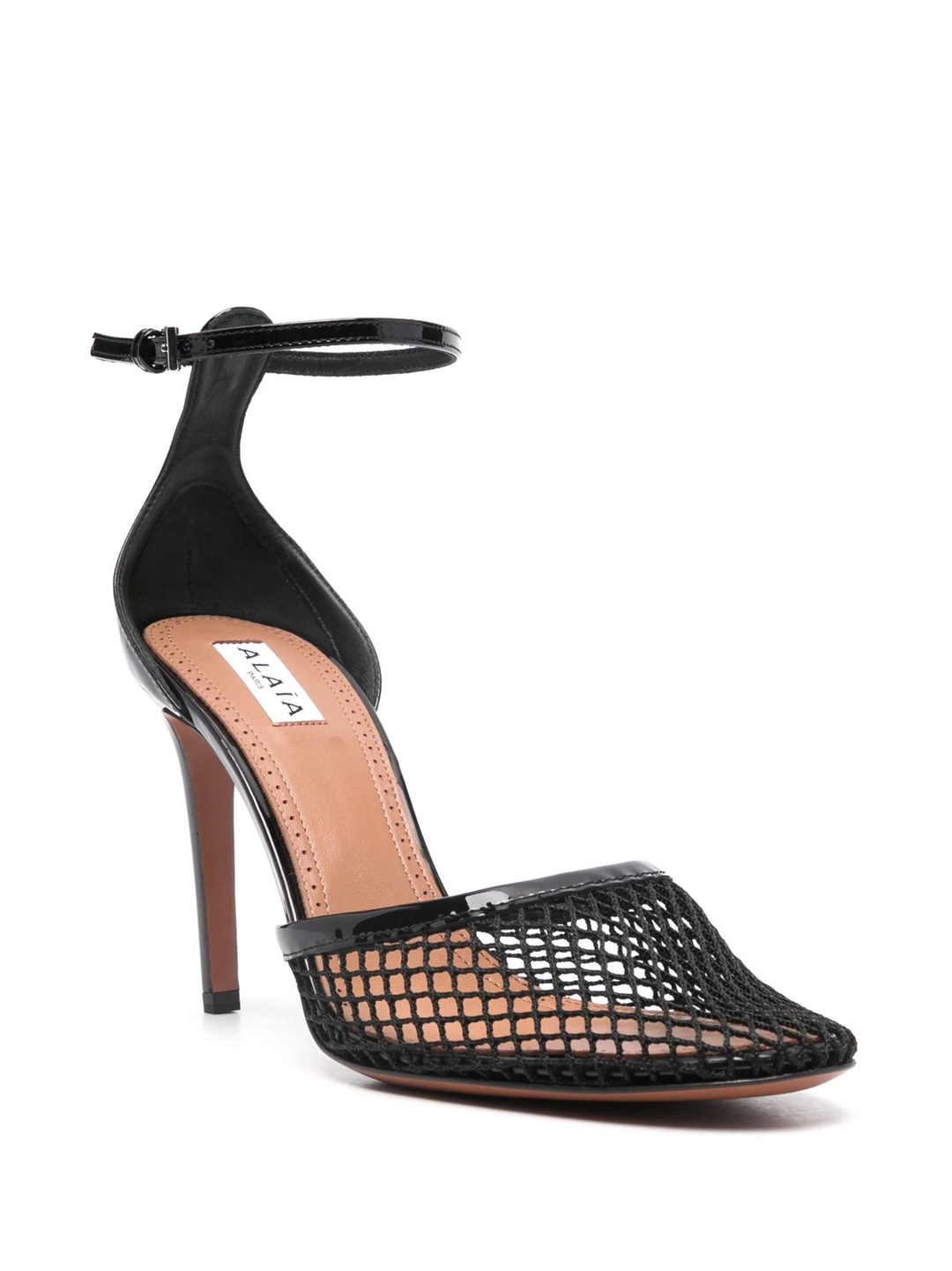 90mm High Fishnet Pumps