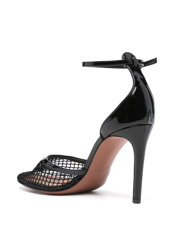 90mm High Fishnet Pumps