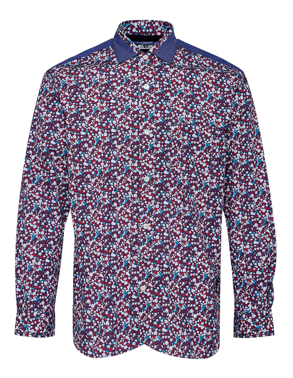 Cotton Small Flower Pattern Shirt