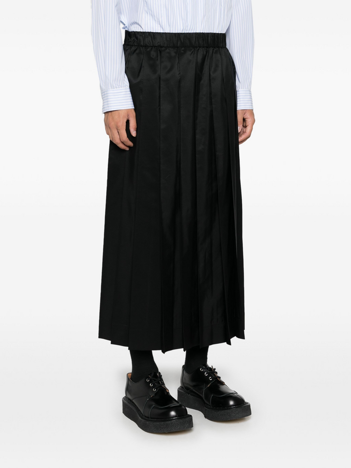 Pleated Elasticated Waist Kilt Skirt
