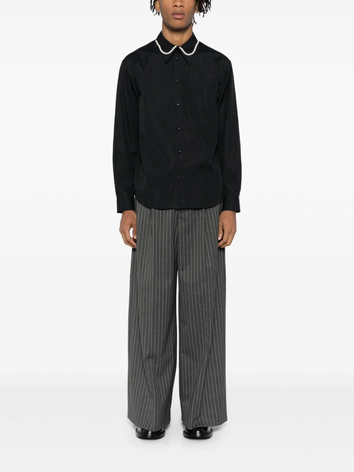 Wide Leg Trousers Pinstripe