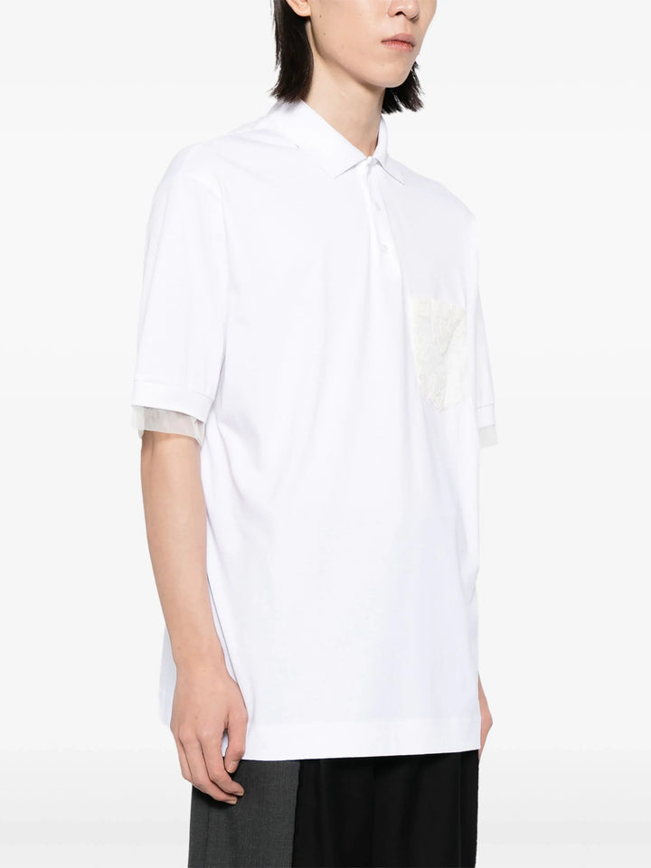 Lace Pocket Polo Shirt