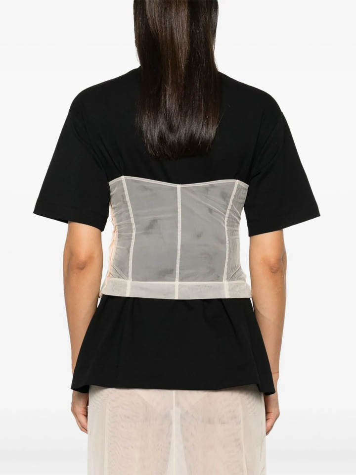 Corset Panel Boxy T-Shirt