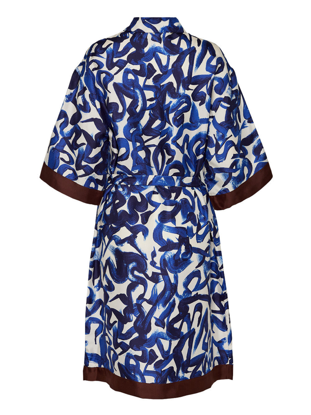 Swirl Print Shirt Dress