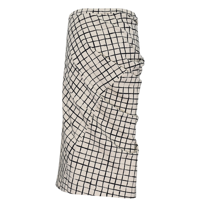 Grid Check Elasticated Skirt