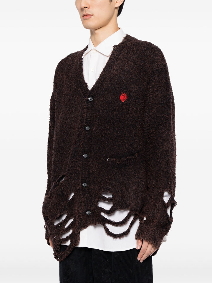 Zombie Silhouette Knit Cardigan