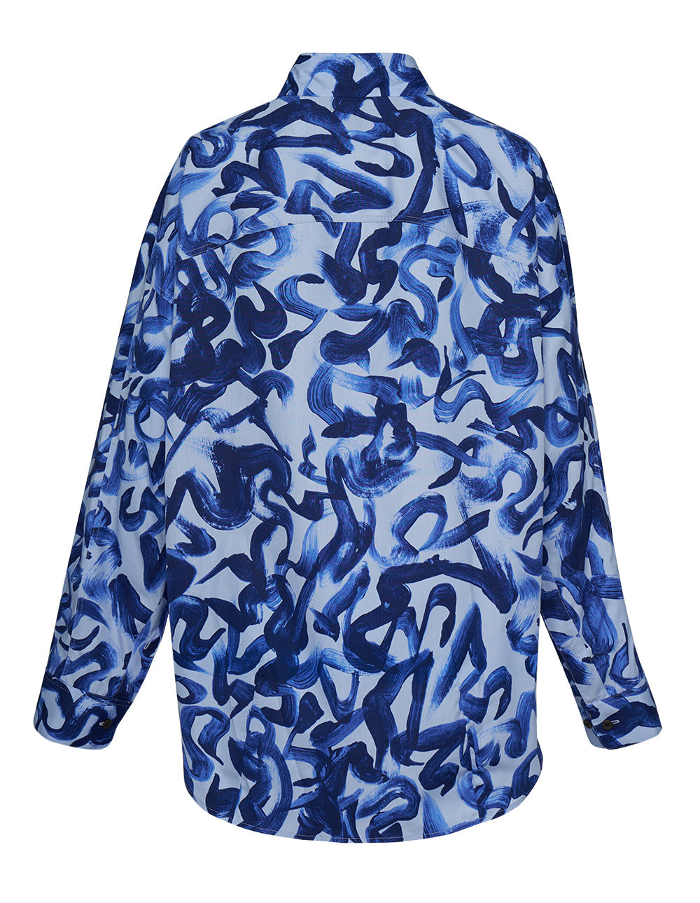 Swirl Print Highwisted Lux Cotton Shirt