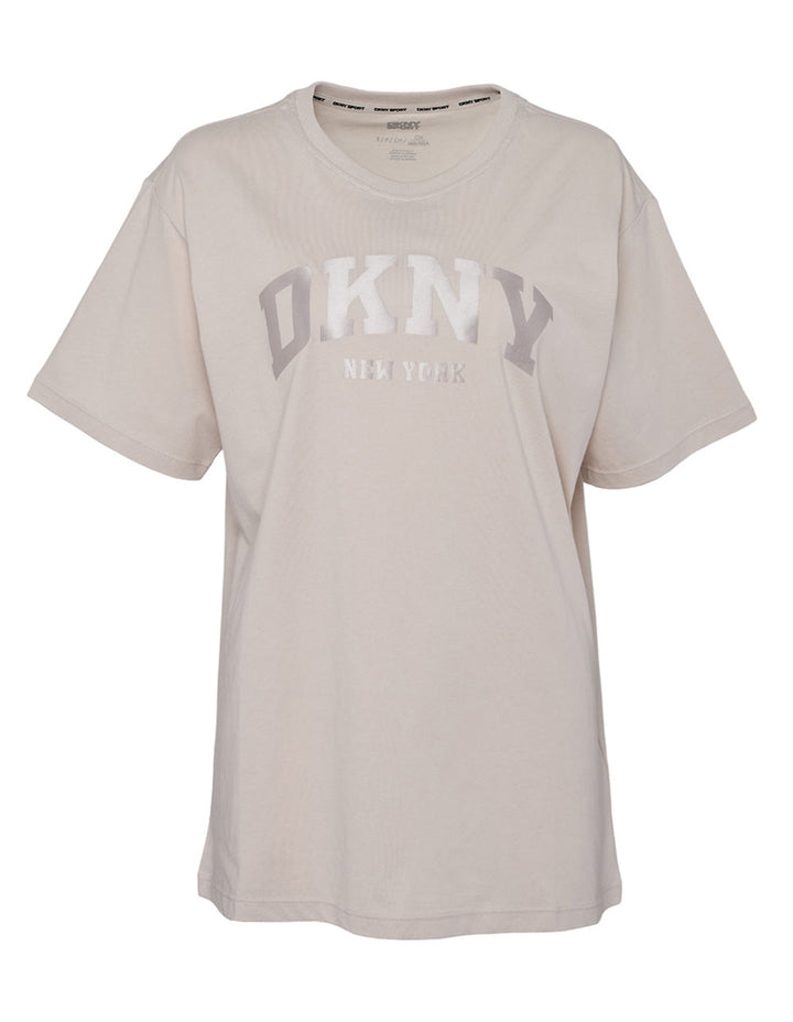 Varsity Satin Logo Oversized Logo Tee