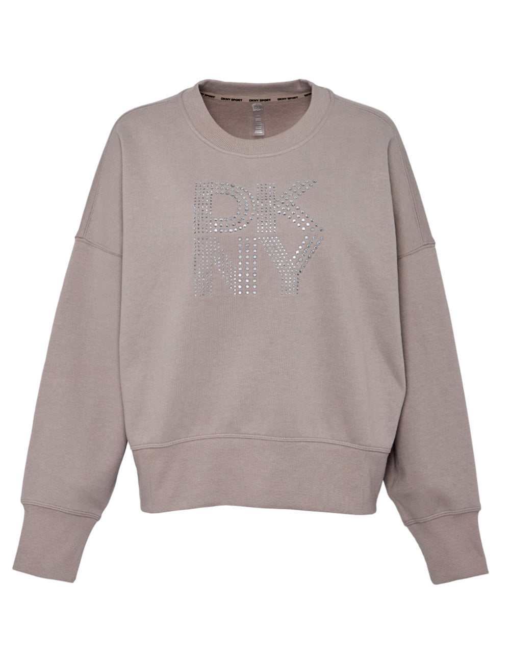 Stacked Mixed Rhinestone Stud Sweatshirt