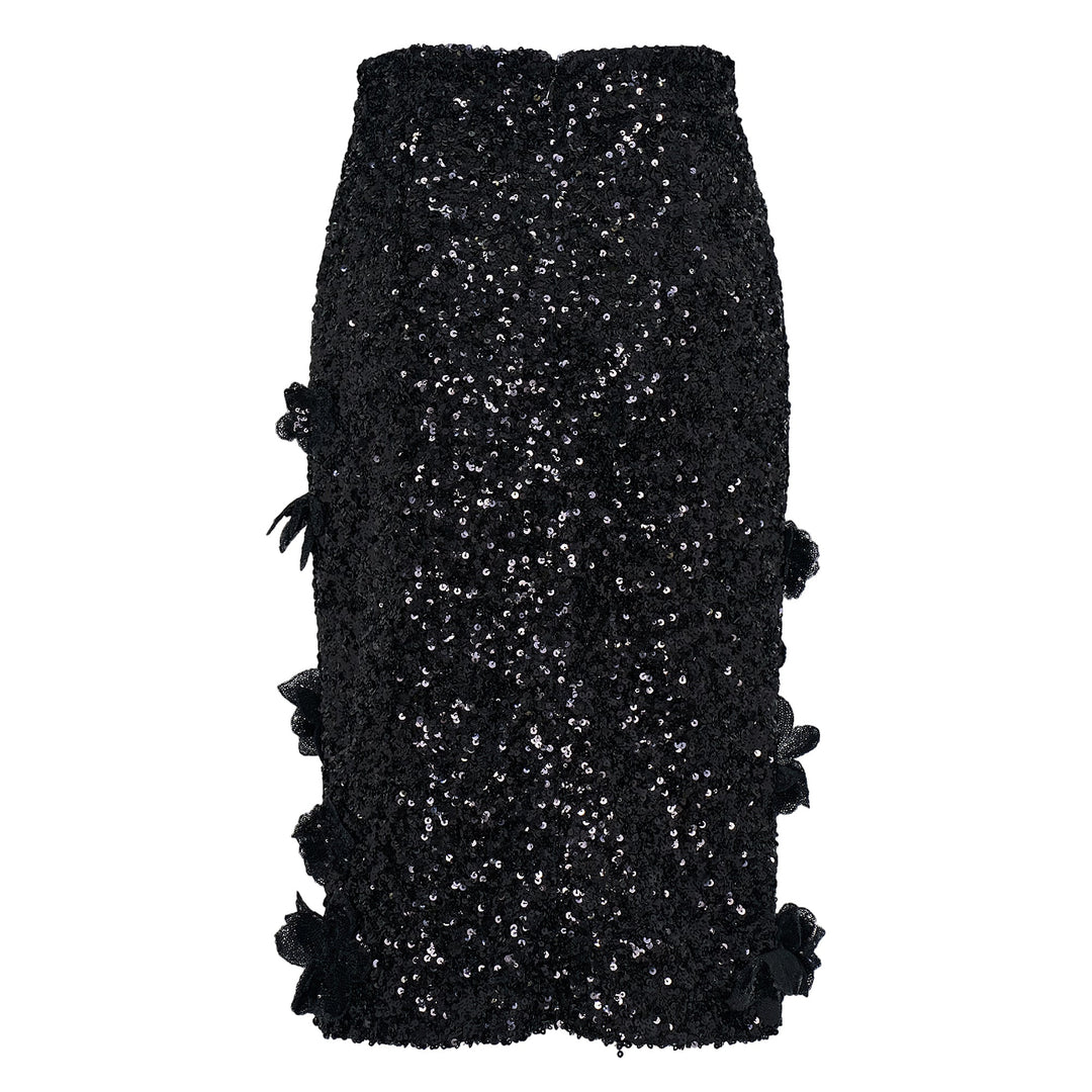 Sequins Pleated Skirt