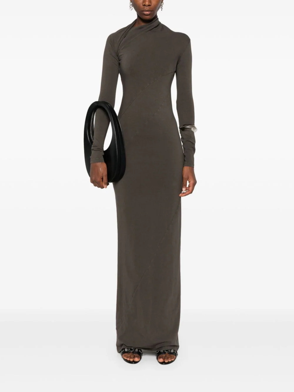 Twisted Longsleeve Maxi Dress