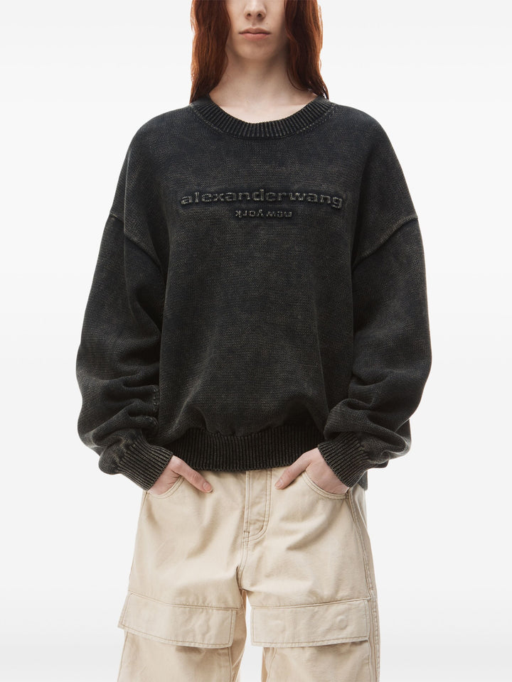 Oversize Logo Pullover In Organic Cotton