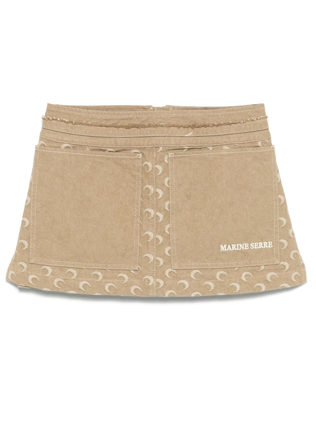 Moon Jacquard Twill Mini Skirt