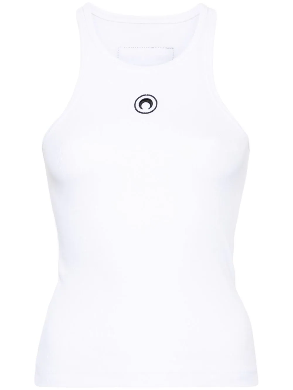 Moon Logo Ribbed Jersey Tank Top