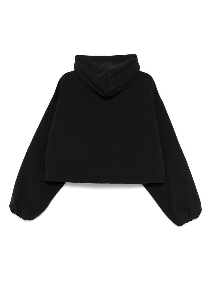 Nylon Cropped Hooded Anorak Blouson Women