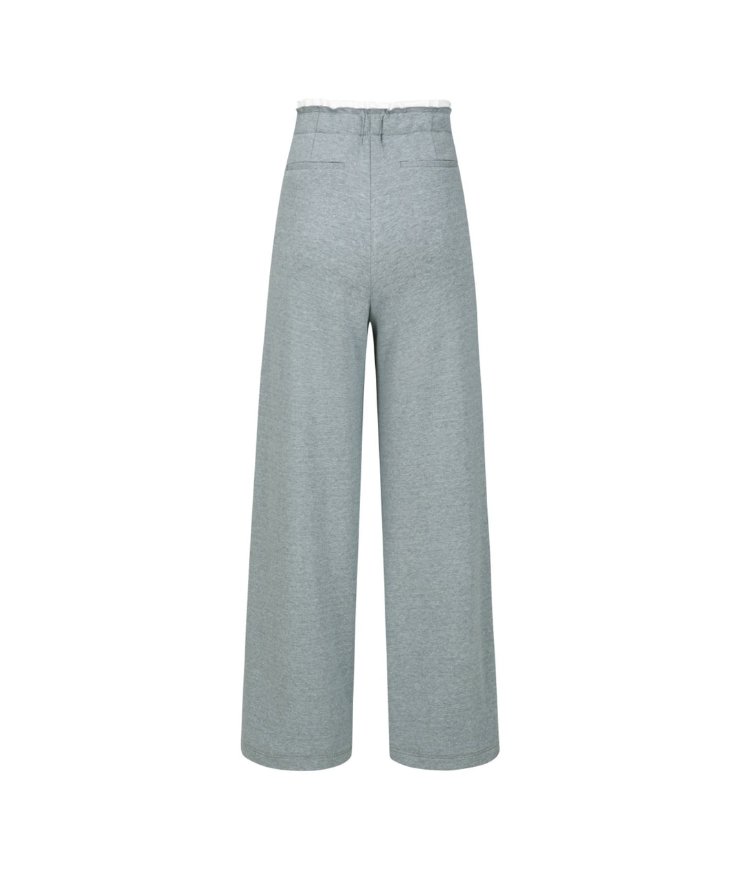 High-Waisted Straight-Leg Trousers