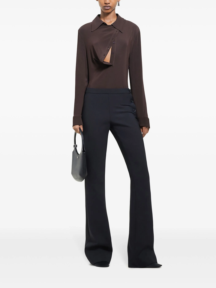 Oblique Crepe Jersey Shirt
