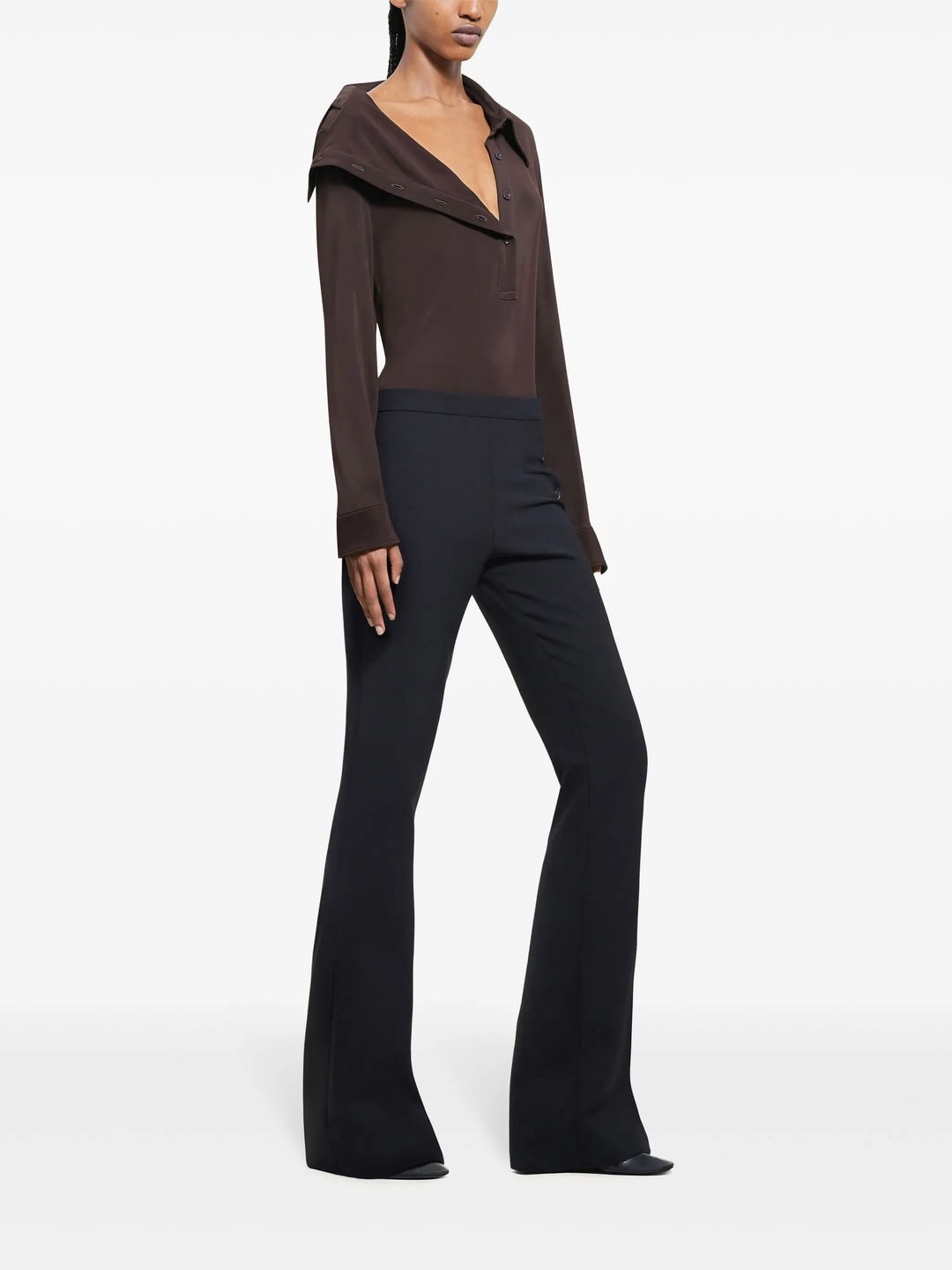 Oblique Crepe Jersey Shirt