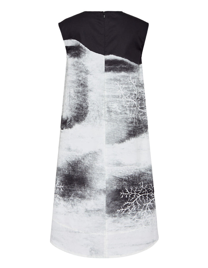 Formless Cotton Twill Printed Dress