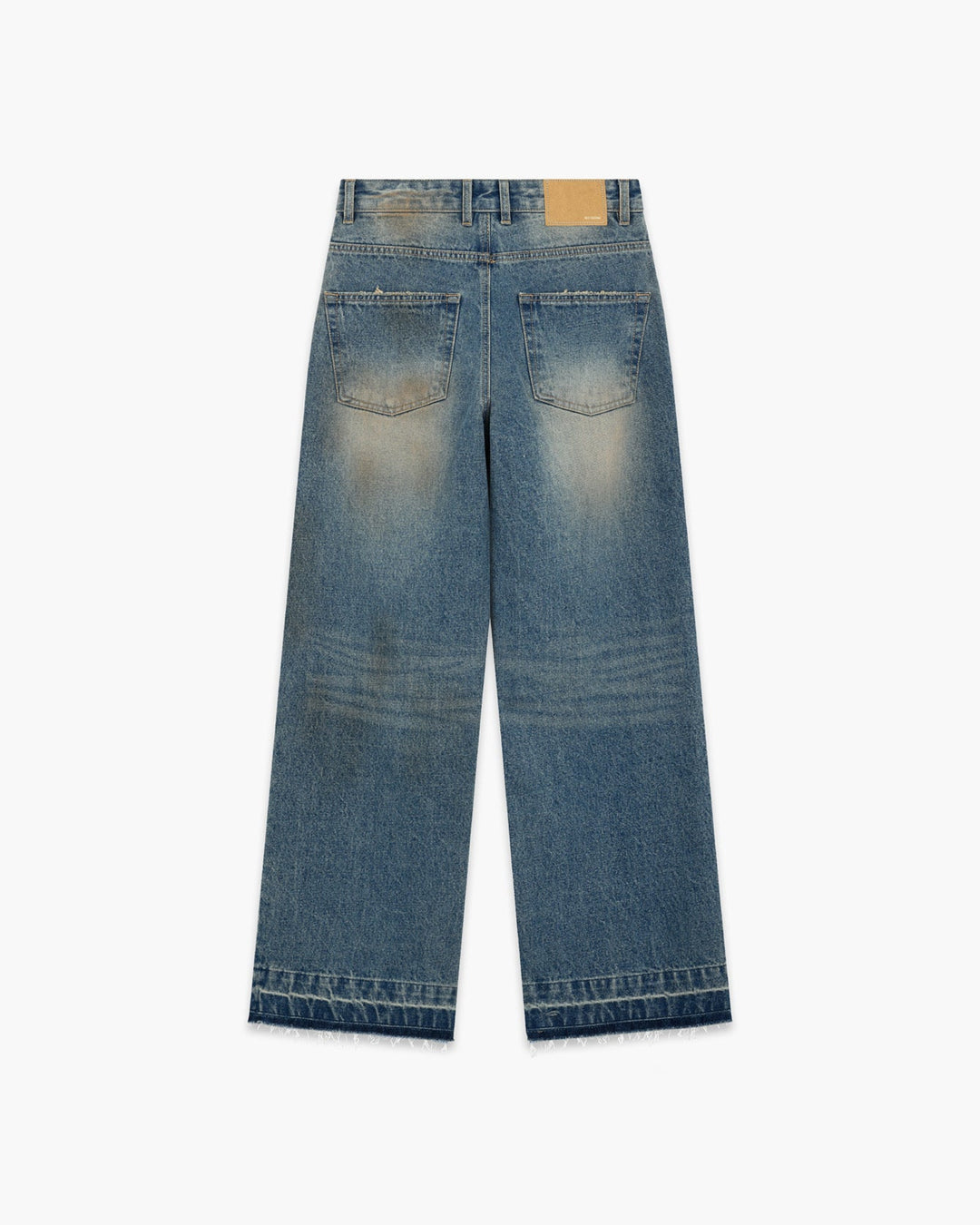 Blue Womens Straight Denim Pants