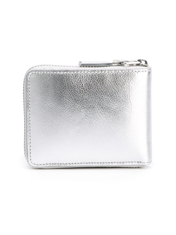 Gold And Silver U Zip Wallet