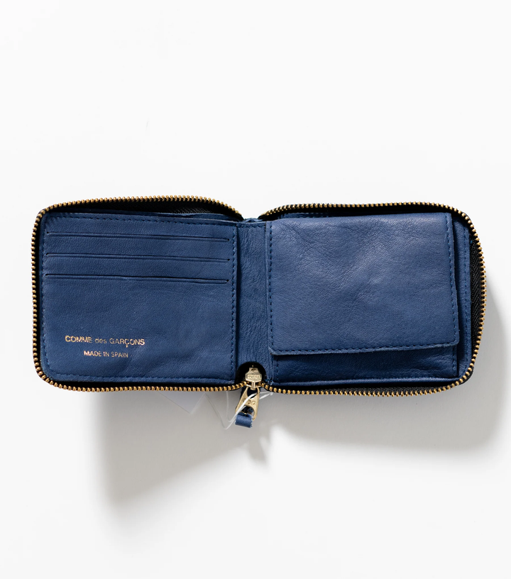Washed U Zipped Wallet