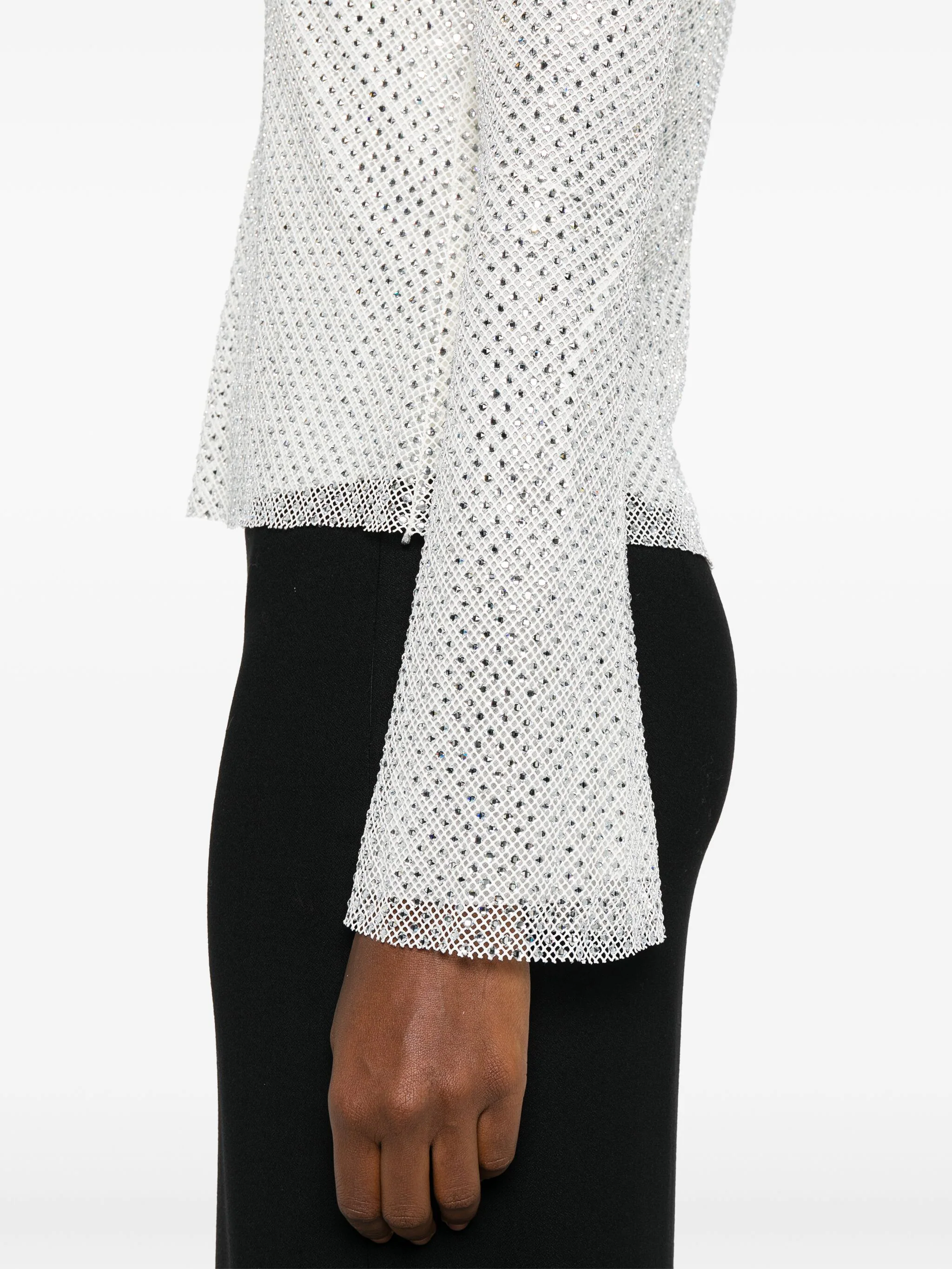 sparkly fishnet top