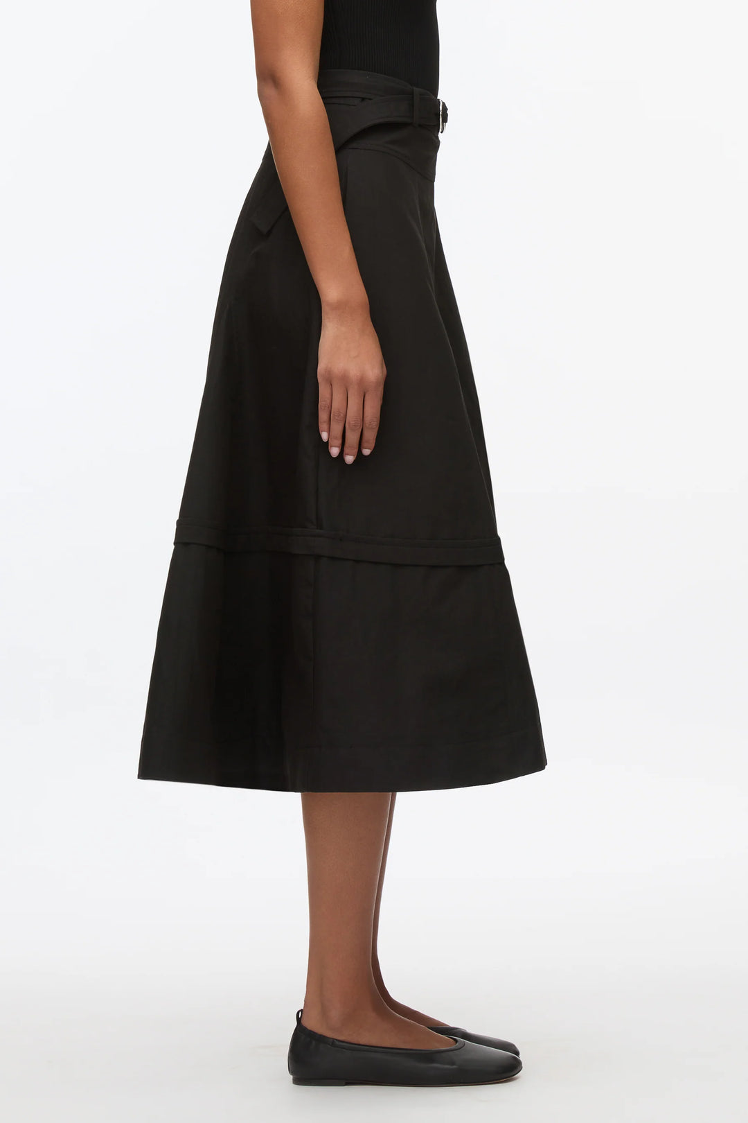 Flare Skirt With Belt