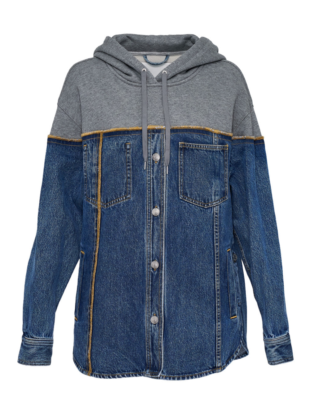 Hyrbid Denim Hoodie