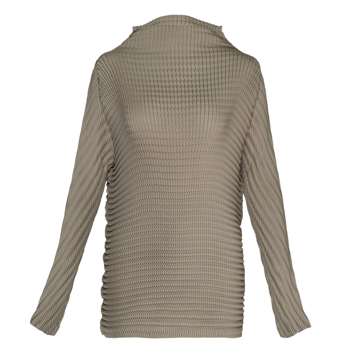 Wool Like Pleats Pleated Top