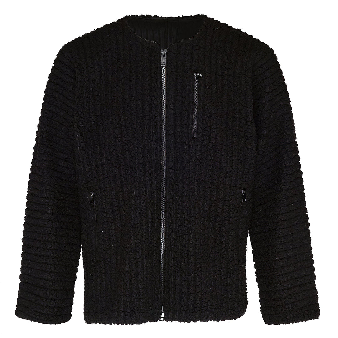 Fleece Pleats Blouson