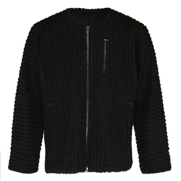 Fleece Pleats Blouson