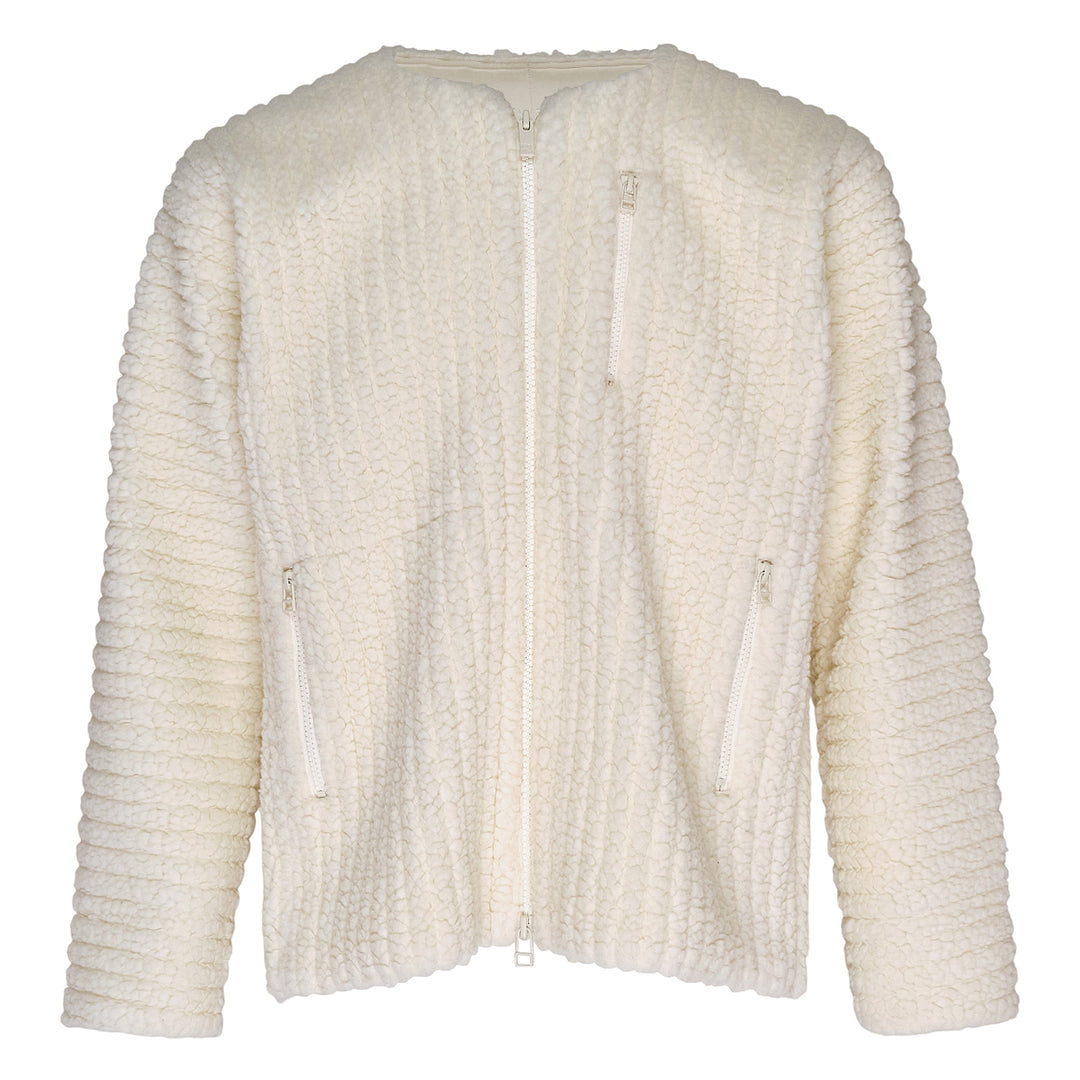 Fleece Pleats Blouson