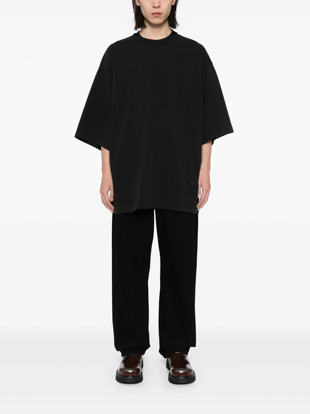 Oversize Drop-Sleeve Tee In Japanese Cotton Jersey