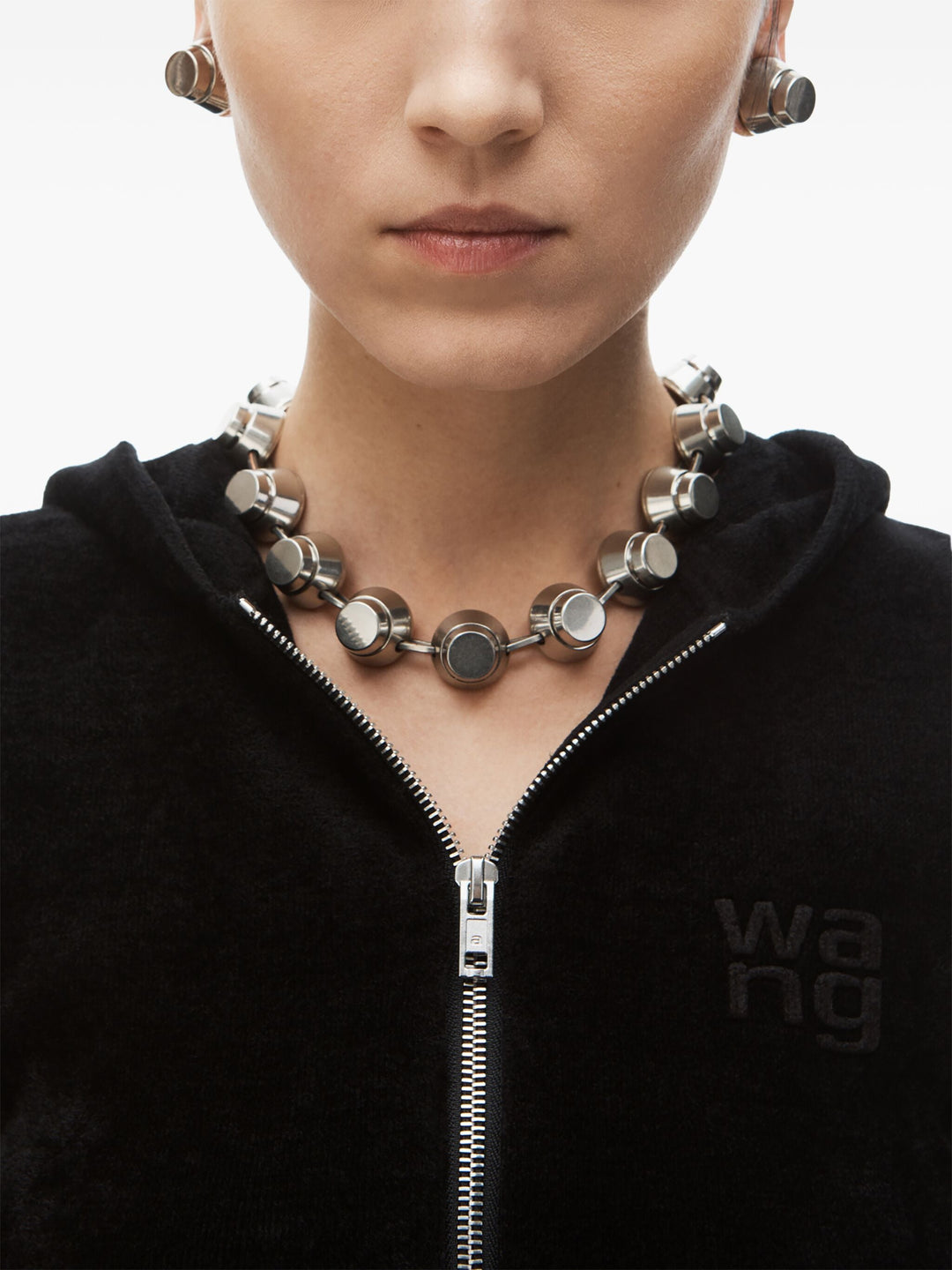 Short Sleeve Cropped Zip Hoodie