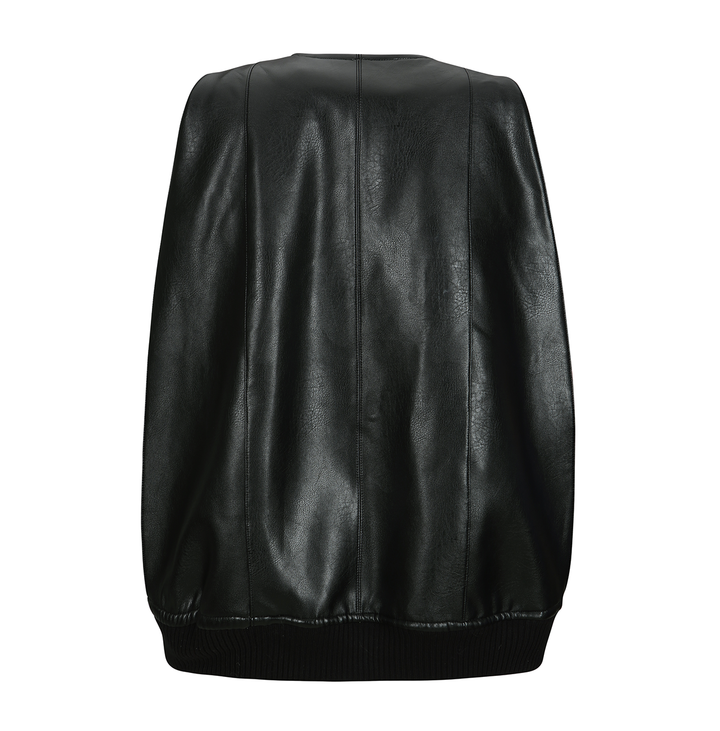 Leather Squre Stitch Vest