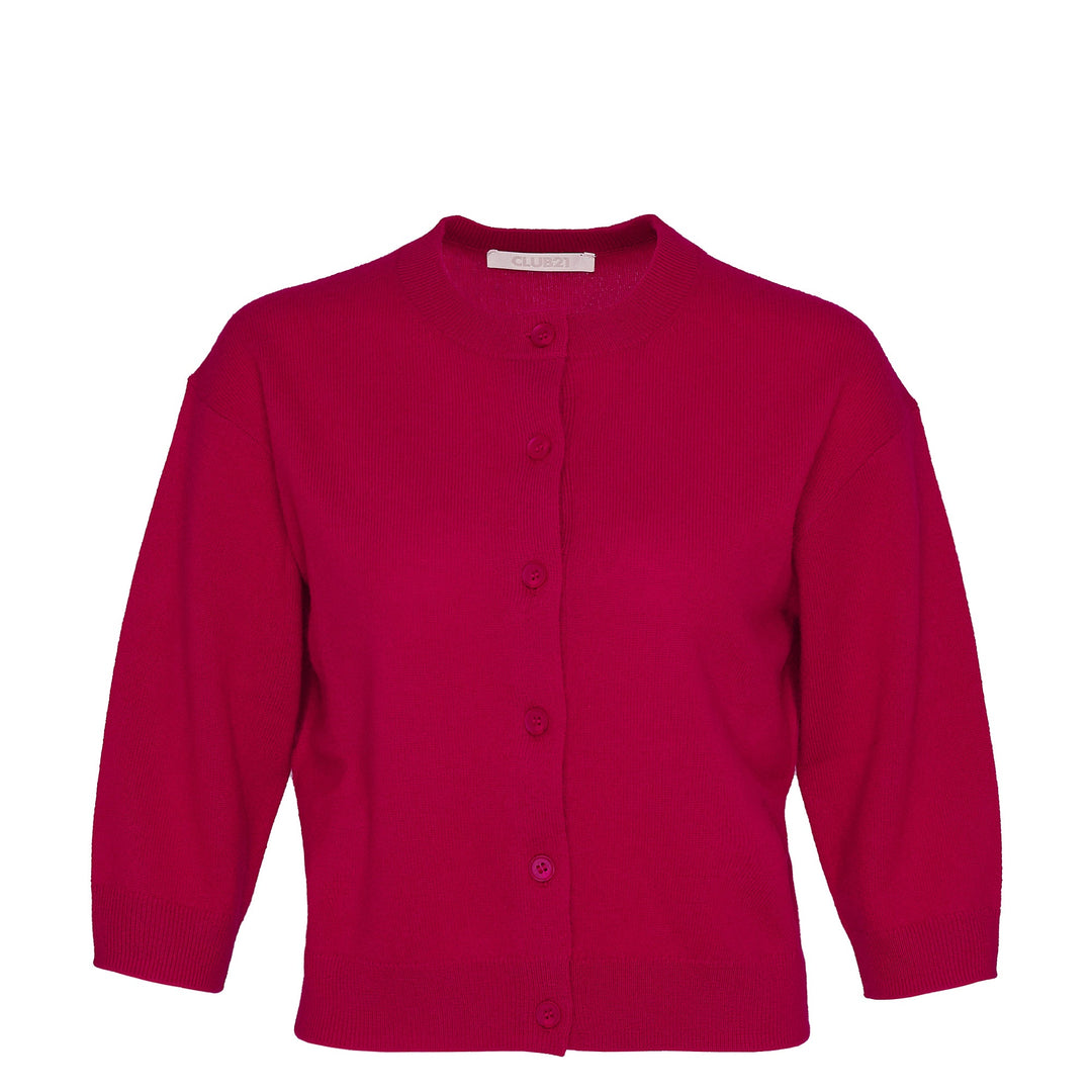 Recylced Cashmere Cropped Cardigan