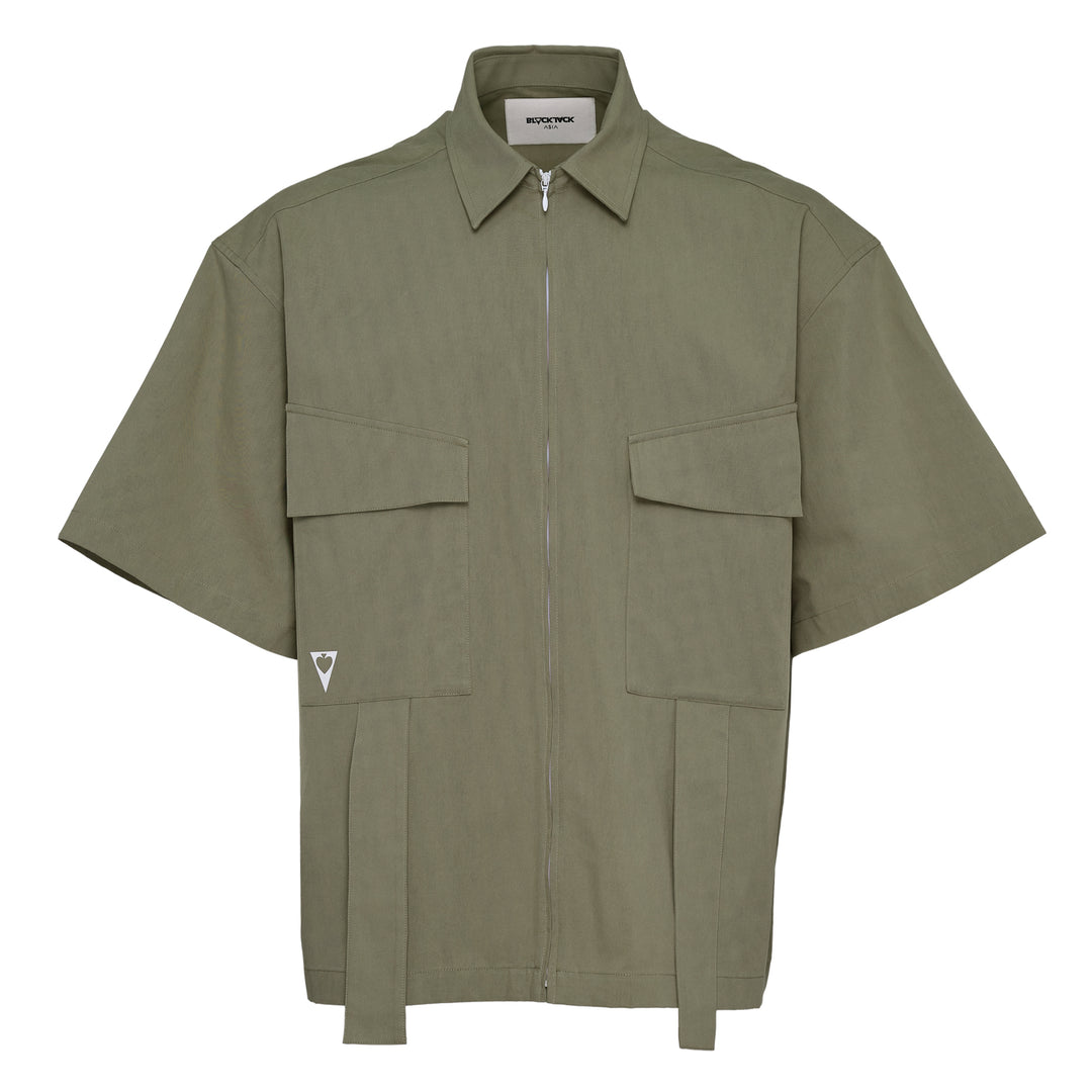 Tank Shirt In Twill Cotton