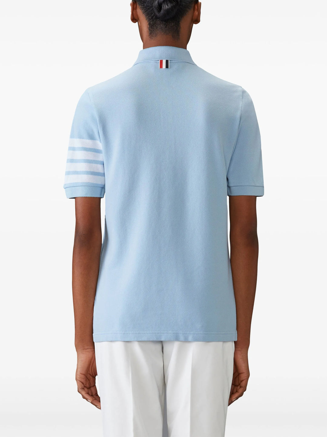 Short Sleeve Polo With Engineered Bar Women