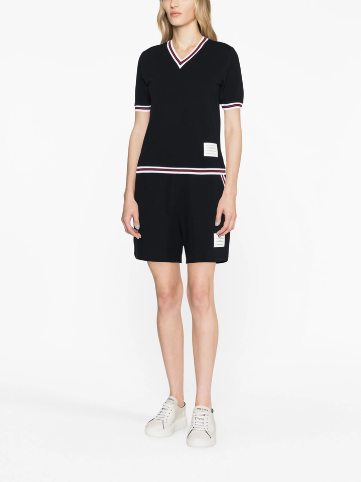 Classic Pique Stripe Shorts