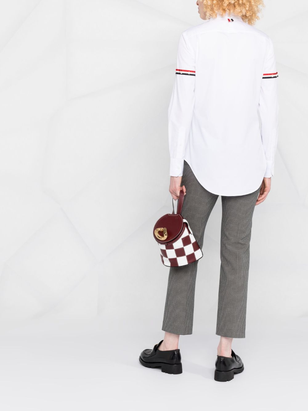 Poplin Armbands Classic Round Collar Shirt