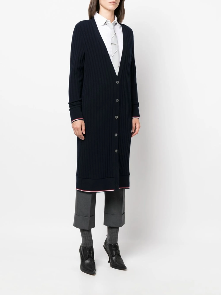 Below The Knee V-Neck Cardigan Women