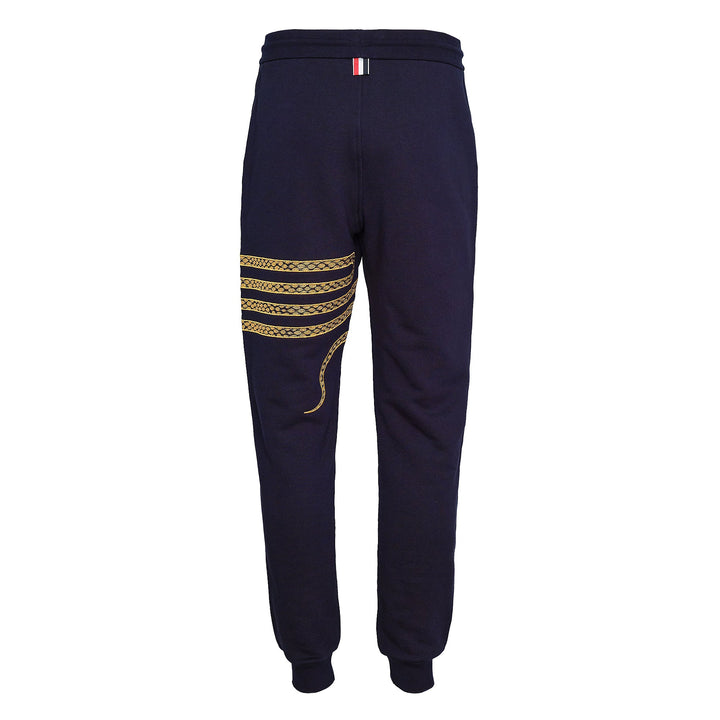 Lunar New Year Sweatpants With Gold 4 Bar Snakes Men