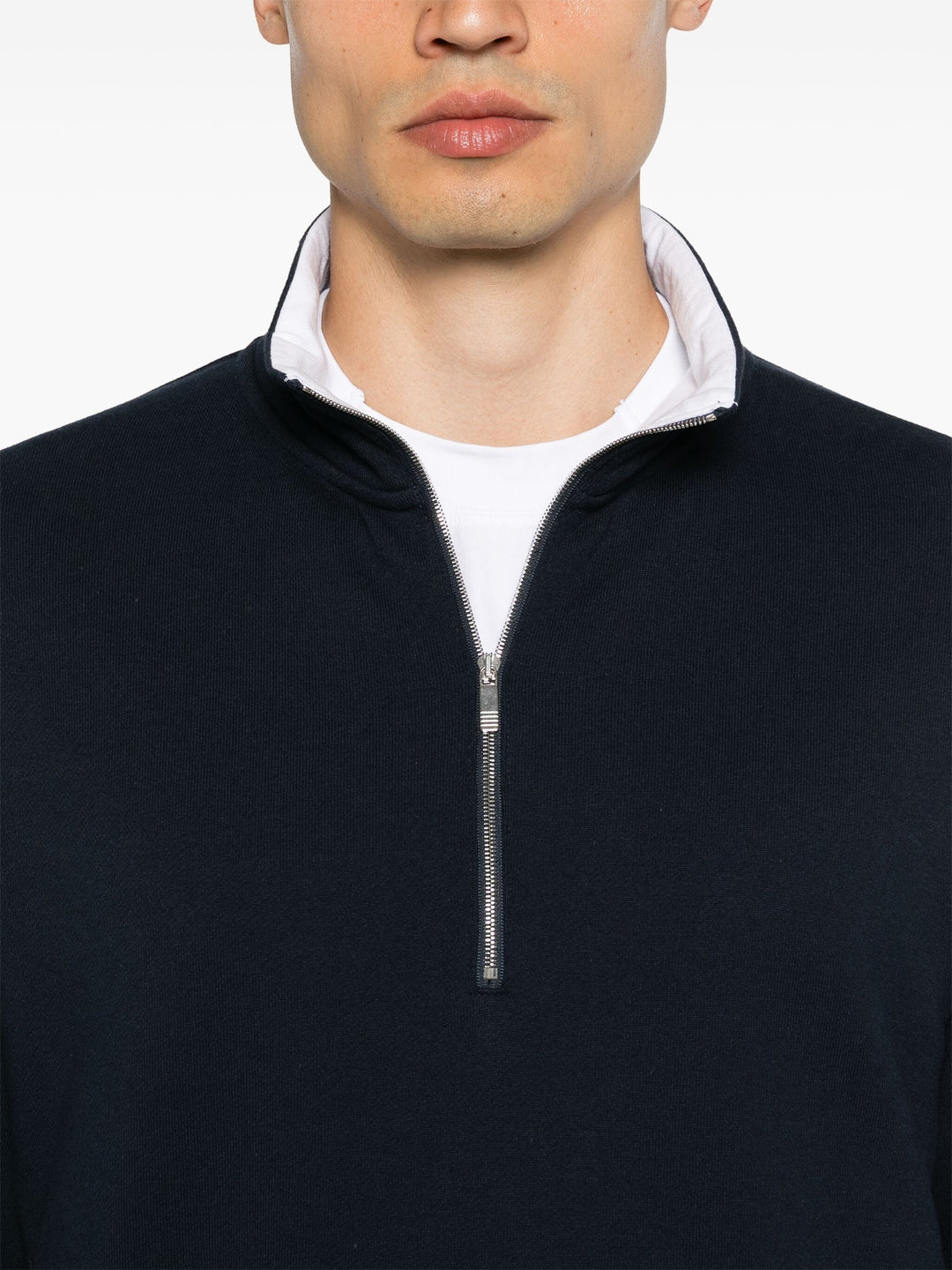 Classic 4-Bar Jersey Half Zip Pullover Men