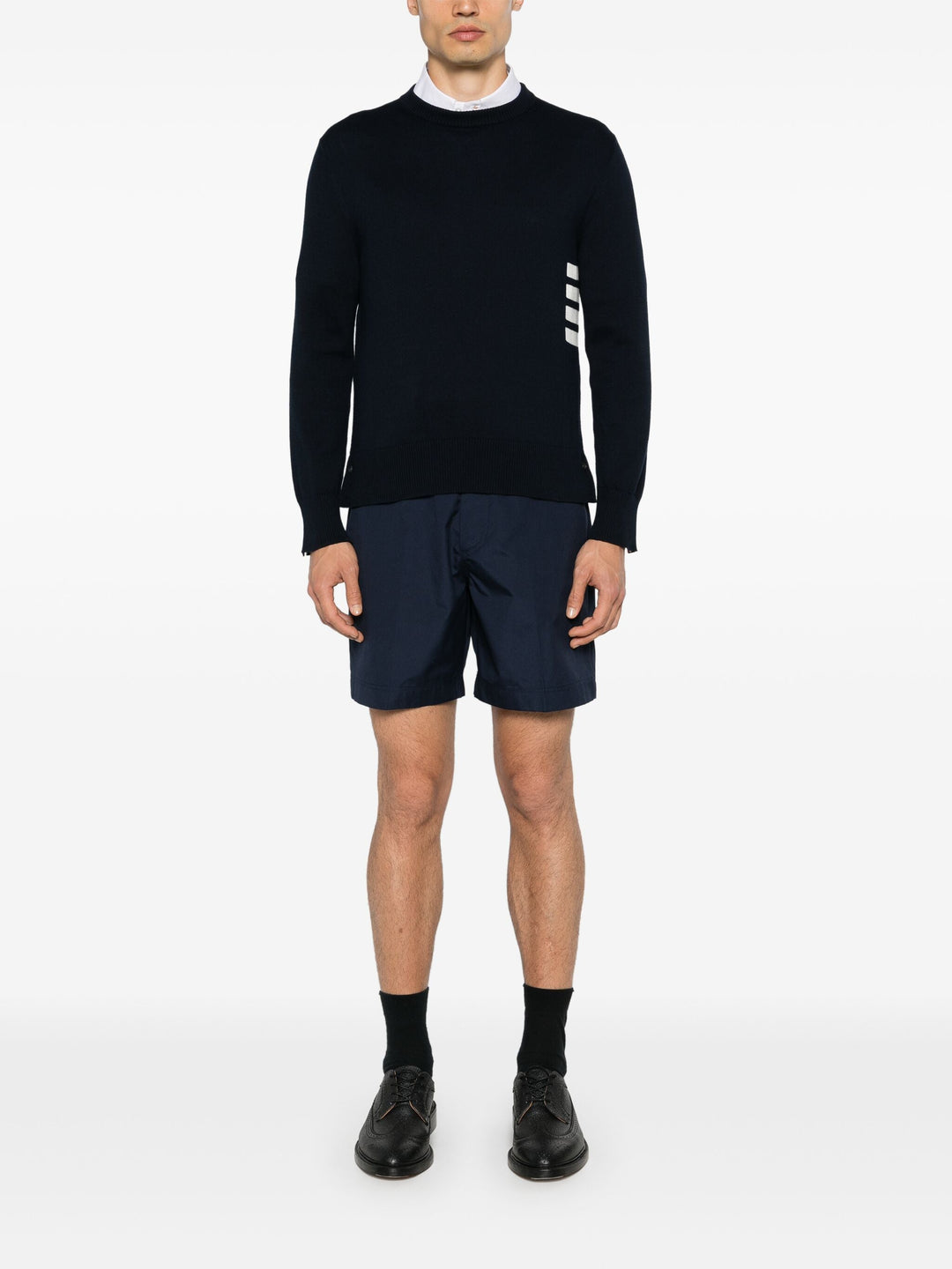 Cotton 4-Bar Pullover Men